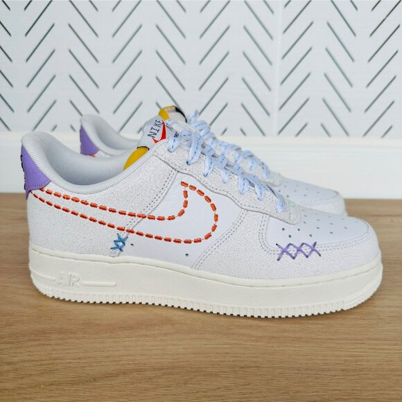 ❤️Nike Air Force 1 '07 SE Low Sz 8.5 Women Retro Shoes Beige Snekear DX2348-100 - Picture 7 of 11